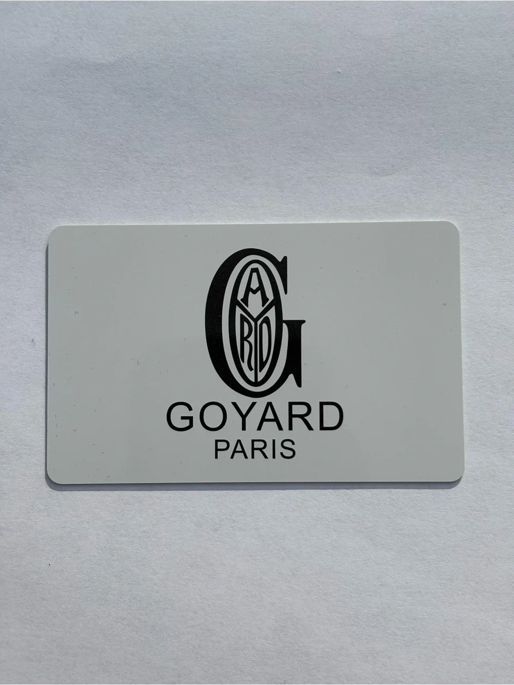 Goyard Gray and Black Goyardine Card Holder